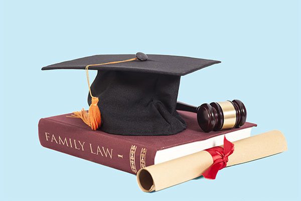 law school grad mortarboard diploma gavel book